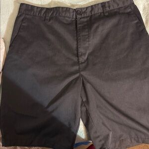 Burnside Men's Charcoal Flat Front Shorts